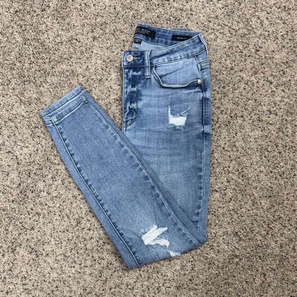 Judy Blue Distressed Skinny Jeans